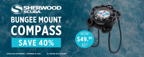 SAVE 40%  on a Sherwood Bungee Compass till Sept 30th